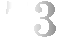 Graphic of the number 73, rotating, animated