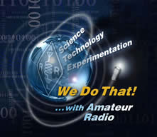 ARRL we do that logo showing a globe and we do that with amatuer radio text, very cool looking